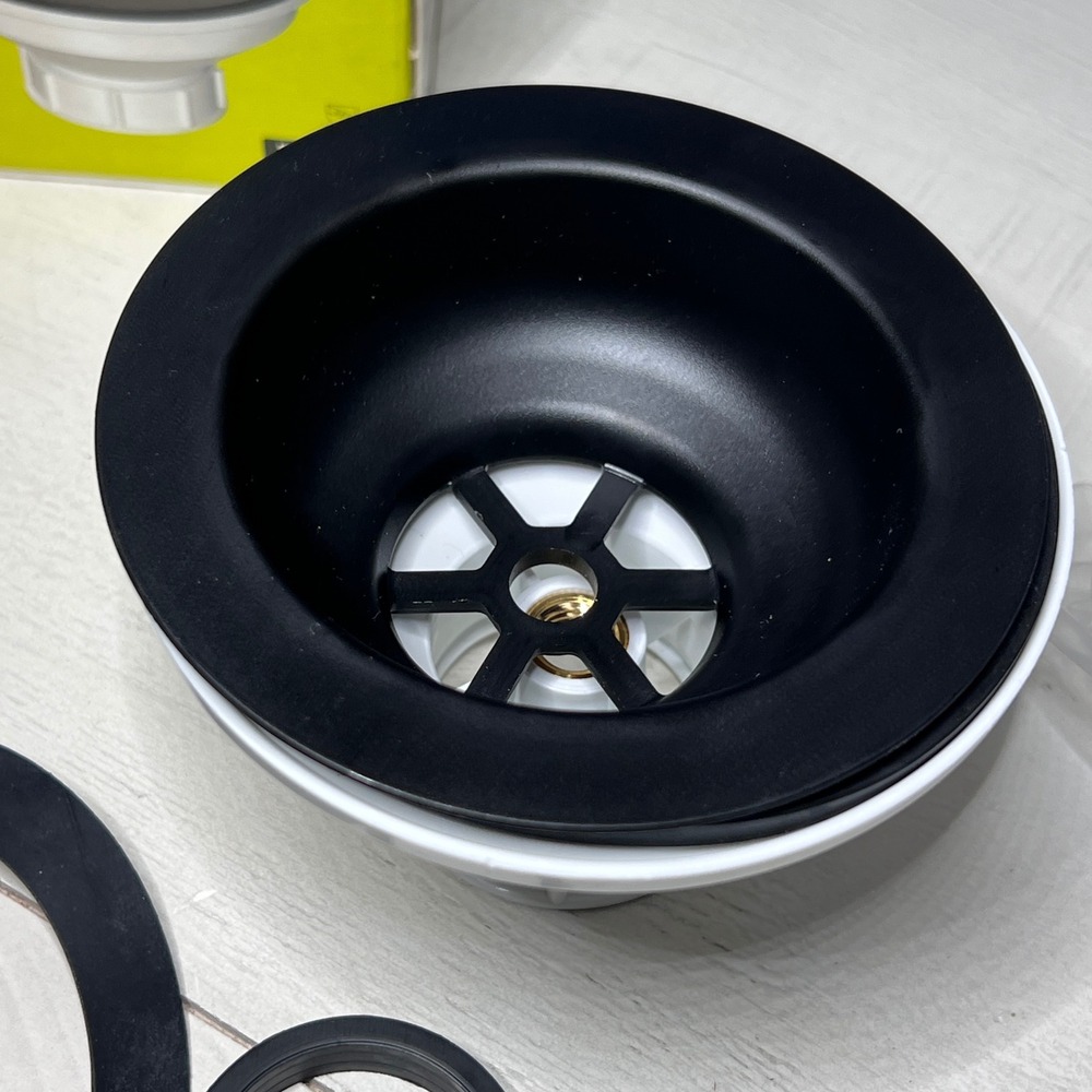 Kraus PST1-BL-C Kitchen Sink Strainer Assembly Black ABS Plastic Incomplete - Picture 4 of 10